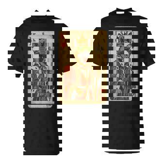 German Shepherd King Hearts Cool Playing Card Disco Dog T-Shirt | Mazezy