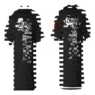 German Wirehaired Pointer Says NO Dog Lover T-Shirt | Mazezy