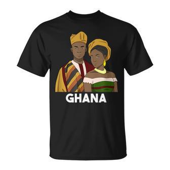 Ghana Ghanaian Couple T-Shirt | Mazezy