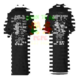 Gingerbread Soon To Be Pepe Est 2026 Baby Announcement T-Shirt | Mazezy