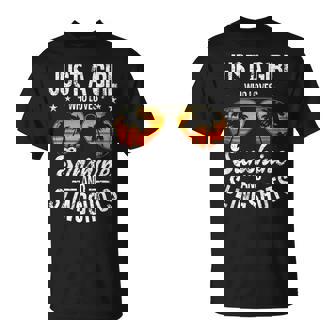 Girl Loves Sunshine And Slingshots Shirt For Woman Girls T-Shirt | Mazezy