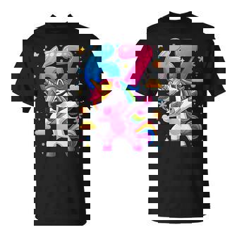 Girls 6 7 Unicorn Dab Number 67 Six Seven Meme Youth Kids T-Shirt | Mazezy