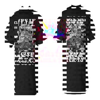 Girls Like Monster Trucks Too Cute Unicorn For Toddler N T-Shirt - Monsterry