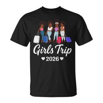 Girls Trip 2026 For Black Melanin Queen On Vacation Women T-Shirt | Mazezy
