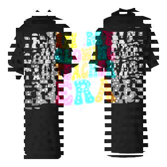 In My Glowing Teacher Era Groovy Colorful Bright T-Shirt | Seseable CA