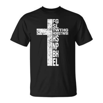 For God So Loved The World Fgsltwthgob Faith Christian Retro T-Shirt - Monsterry