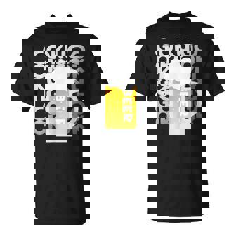 Gokugoku ビール 生ビール 泡 夏 居酒屋 仲間 楽しい 美味しい 爽快 メンズ レディース Tシャツ - Kawaiitshirt