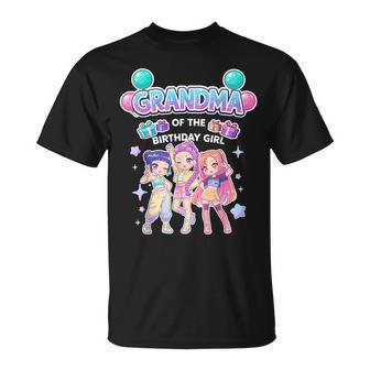 Grandma Of The Birthday Girl Cute Chibi Korean Pop T-Shirt | Mazezy