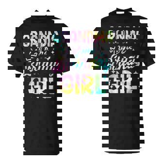 Grandma Of The Birthday Girl Tie Dye Girl Bday Party T-Shirt | Seseable FR