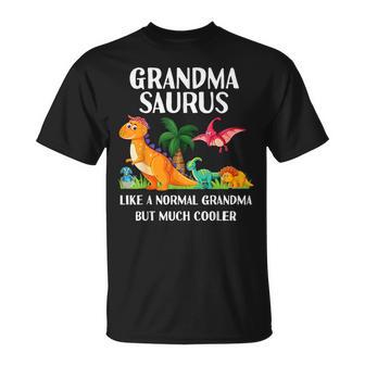 Grandmasaurus Grandma Saurus Dinosaur Family Matching T-Shirt - Thegiftio UK