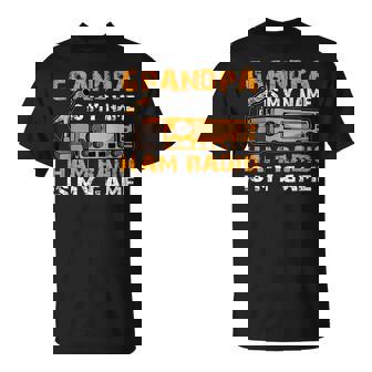 Grandpa Is My Name Ham Radio Is My Game Hamラジオ アマチュア無線 Tシャツ - Kawaiitshirt