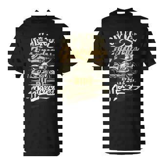 Only Grandpas Ride Motorcycles Quote For Grandpa Motorbikes Tank Top T-Shirt | Mazezy