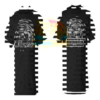 Grandpasaurus T Rex Dinosaur Grandpa Saurus Family Matching T-Shirt - Monsterry
