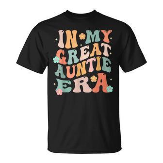 In My Great Auntie Era Baby Announcement Aunt T-Shirt | Mazezy