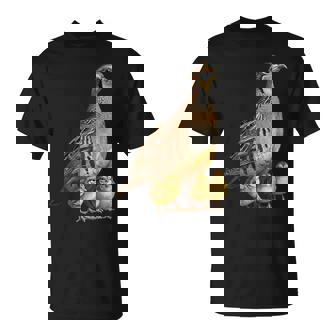 Grey Partridge Birdlover Birdwatcher Birding Biologist Bird T-Shirt | Mazezy