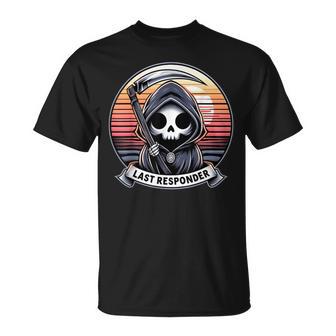 Grim Reaper Dark Meme Mortician Last Responder Vintage T-Shirt - Thegiftio UK