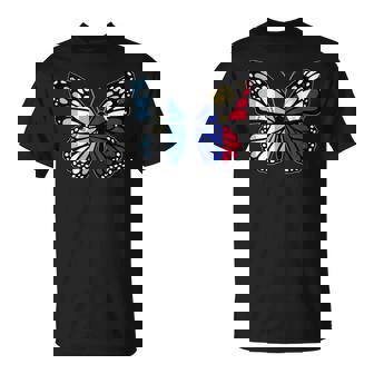 Guatemala And Philippines Butterfly Half Guatemalan Filipina Tank Top T-Shirt | Mazezy