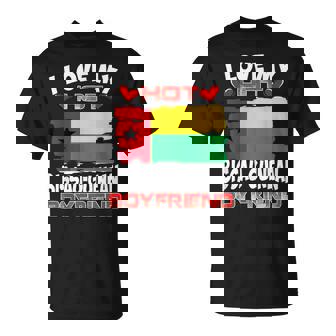 Guinea-Bissau I Love My Hot Bissau-Guinean Boyfriend T-Shirt | Mazezy