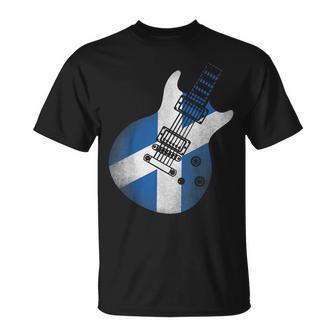 Guitare Drapeau Ecosse T-Shirt - Cadeauxyz