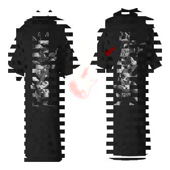 Guitareintage Bouledogue Français Punk T-Shirt - Cadeauxyz