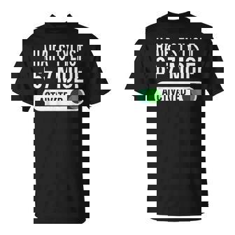 Hair Stylist 6-7 Mode Activated Job Title T-Shirt | Mazezy