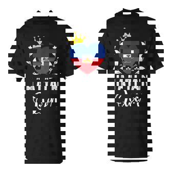 Haitian Queen Haiti Flag Proud Haitian Woman Tank Top T-Shirt | Mazezy