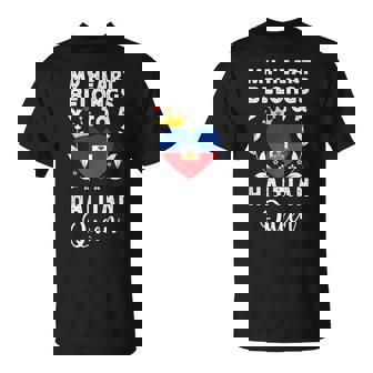 Haitian Queen Haitian Wife Girlfriend Haiti Flag T-Shirt | Mazezy