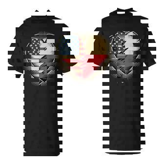 Half American Polish Roots USA Poland America T-Shirt | Mazezy