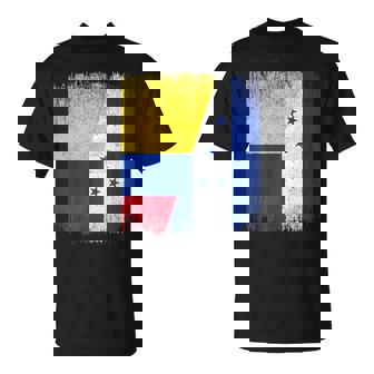 Half Colombia Honduras Flag Colombian Honduran Pride Roots T-Shirt | Mazezy