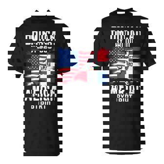 Half Dominican Half American Usa Flag Dominican Republic T-Shirt - Thegiftio