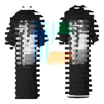 Half Greece Ireland Flag Greek Irish Pride Roots T-Shirt | Mazezy
