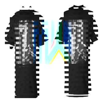 Half Greece South Africa Flag Greek African Pride Roots T-Shirt | Mazezy