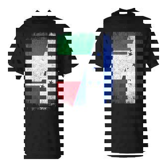 Half Italy Honduras Flag Italian Honduran Pride Roots T-Shirt | Mazezy