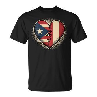 Half Puerto Rican Peruvian Roots Puerto Rico Peru T-Shirt | Mazezy