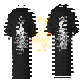 Halloween Boo Ghost Patchwork Quilter Quilting Sewing Womens T-Shirt - Thegiftio