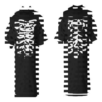 Halloween Skeleton Ribcage Chest Spooky Anatomy Rib Cage T-Shirt | Mazezy
