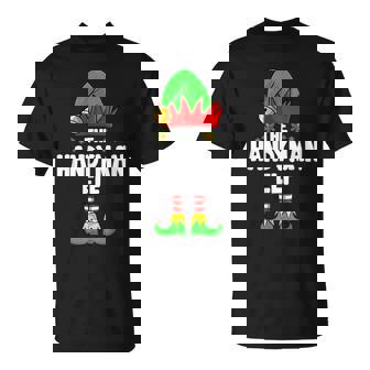 The Handyman Elf Family Matching Group Christmas Ugly Pajama T-Shirt | Mazezy