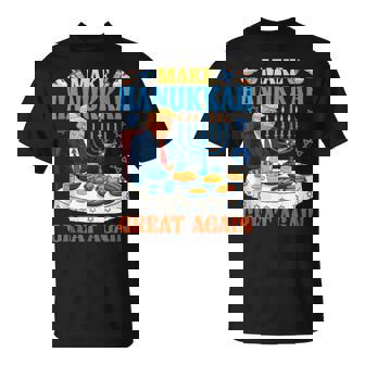 Make Hanukkah Great Again Trump Menorah Chanukah Pajamas Tank Top T-Shirt | Mazezy