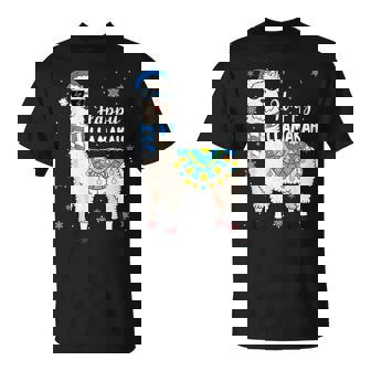 Hanukkah Llama Happy Llamakah Chanukah Jewish Men Women Kids T-Shirt | Mazezy