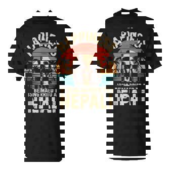 Happiness Is Being Married To A Nepali Nepal Husband Wife Tank Top T-Shirt | Mazezy