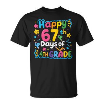 Happy 67th Day Of 4th Grade School Meme 67 Kids Teachers T-Shirt | Mazezy