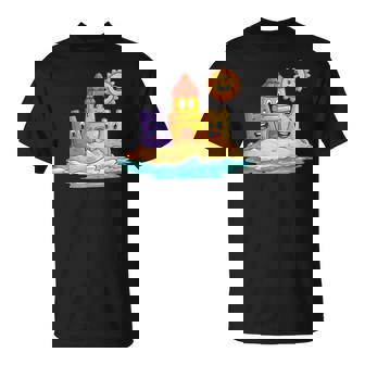 Happy Sandcastle Fun In The Sun Smiles T-Shirt | Mazezy