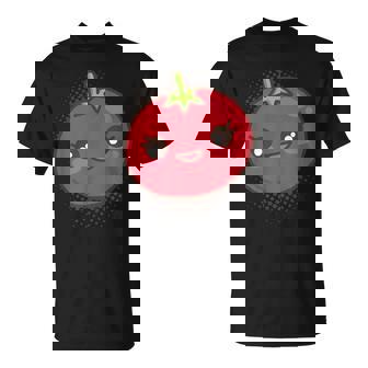 Happy Tomato Kawaii Cute T-Shirt | Mazezy