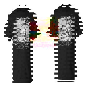 Hawaiian Cocktail Party Santa Turtle Beach Mele Kalikimaka T-Shirt | Mazezy