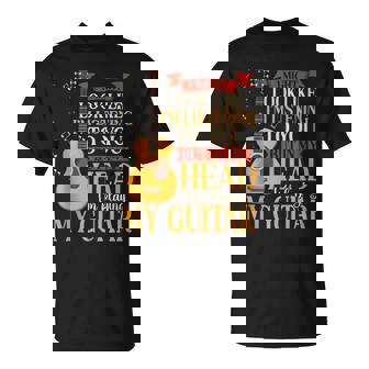 In My Head I'm Playing My Guitar Music Musician Guitarist Tank Top T-Shirt | Mazezy