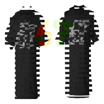 Healthy Veggie 67 Carrot And Broccoli Cartoon T-Shirt | Mazezy