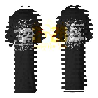 Hello 2026 Happy New Year 2026 Snowman Leopard Girls T-Shirt | Seseable CA