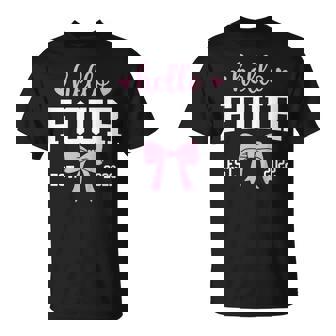 Hello Four Est 2022 4Th Birthday 4 Years Old T-Shirt - Monsterry