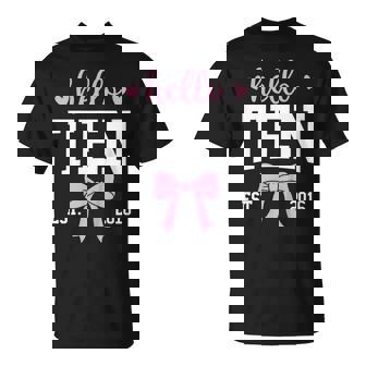 Hello Ten Est 2016 10Th Birthday 10 Years Old T-Shirt | Seseable FR