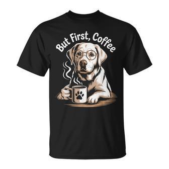 Hipster Labrador Retriever Café Labrador Camiseta unisex - Regaloses